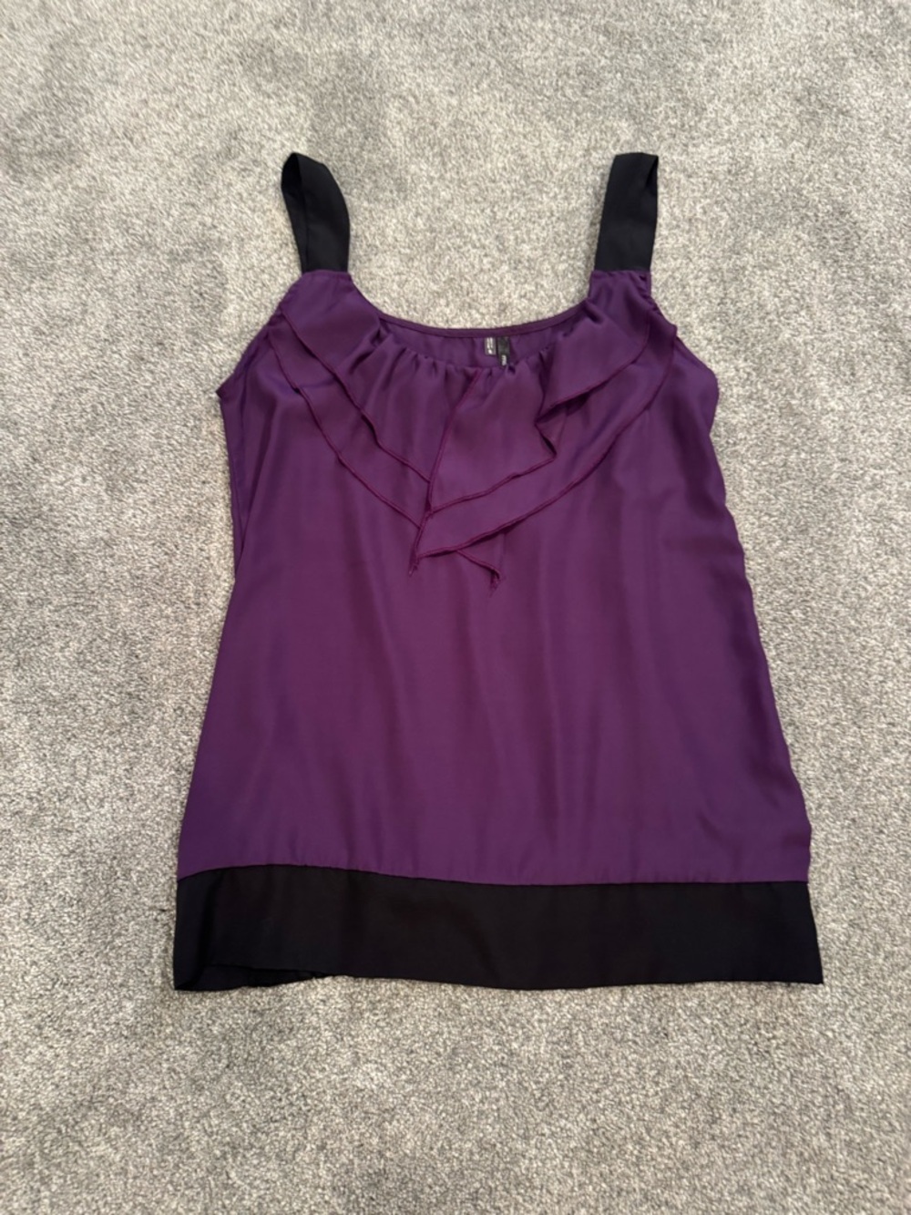Maurices Purple tank with Black Trim